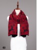 Textured Reindeer Design Scarf